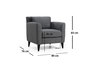 Atelier Del Sofa Nordic Armchair Gris Oscuro